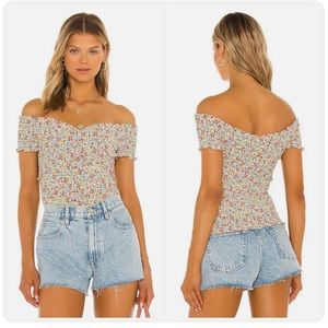 BB Dakota x Steve Madden - Smocked Floral Shirt - Size Small - Like New!